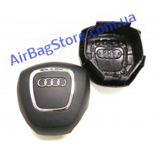Audi Q5 09-12 (козырёк, 4 спицы, чёрная)