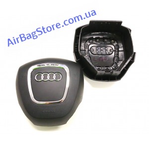 Audi Q5 09-12 (козырёк, 4 спицы, чёрная)