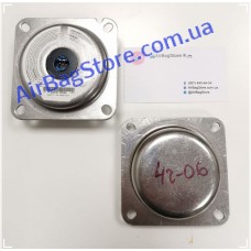 Пиропатрон 4" (4r-06) d=66/68mm in/out, h=37mm, хром, косые прорези