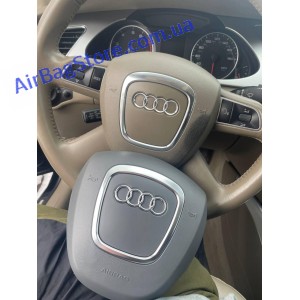 Audi (4 спицы, козырёк, серая)