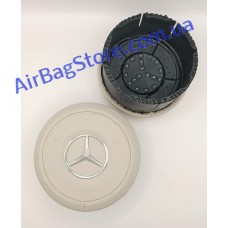 Mercedes кожа, белый круг