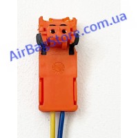 Шнурки плоские, оранжевые, 1 зуб (ac-030)